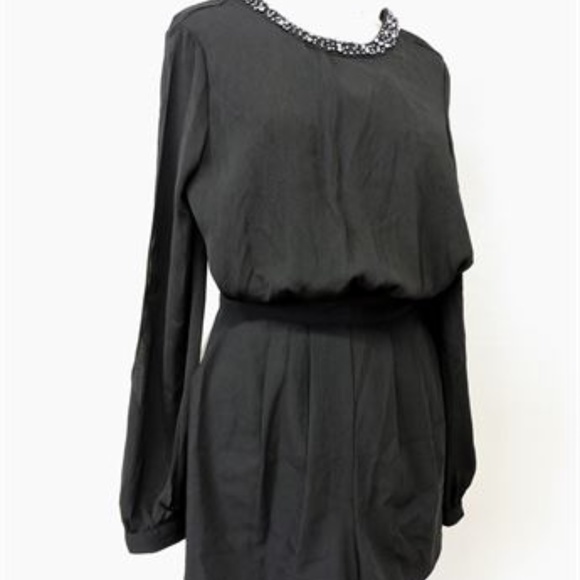 Guess Beaded V-Back Romper Size 2 - Picture 2 of 5